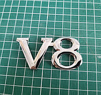 3D эмблема V8 на решетку радиатора