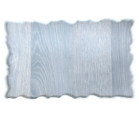 Форма молд тарелка поднос подставка прямоугольная с волнистыми бортами 300*190*10 мм из эпоксидной смолы