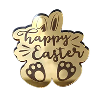 Топер акриловий happy Easter, 5 см