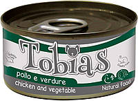 Блок консервированного корма для собак с курицей и овощами Croci Tobias 24*170 г
