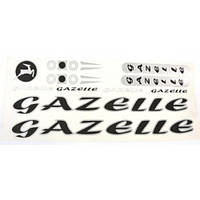 Наклейка Gazelle на раму велосипеда Черный (NAK049) TV, код: 8233413