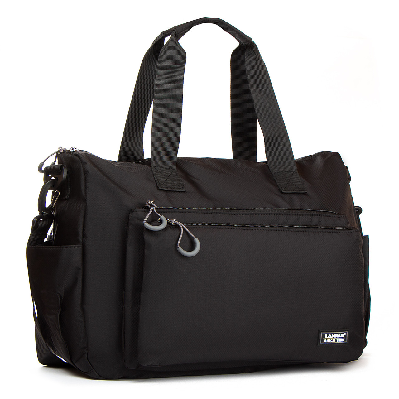 Дорожня саквояж нейлон Lanpad 3054 black.Купити чоловічі сумки-дорожні гуртом і в роздріб Україні., фото 1