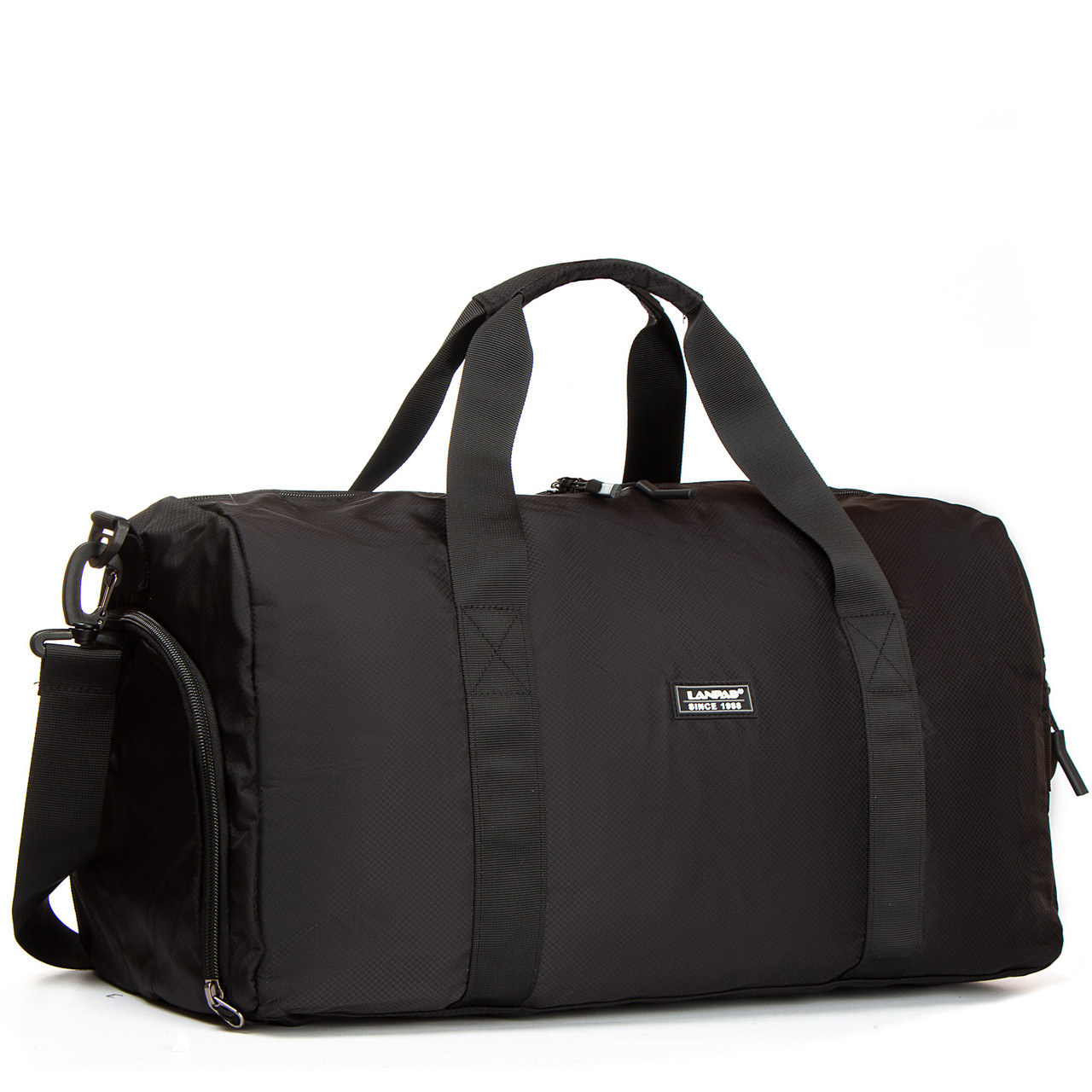 Сумка Чоловіча дорожня нейлон Lanpad 3053 black.Купити чоловічі сумки-планшети гуртом і в роздріб Україну.