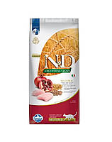 Farmina N&D Low Grain Adult Cat Chicken & Pomegranate Низкозерновой сухой корм для кошек с курицей (10 кг)