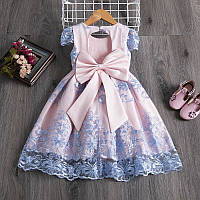 Детское нарядное платье розовое рост 110