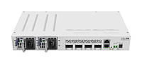 Коммутатор MikroTik CRS504-4XQ-IN (4x100G QSFP28 , 1xFE LAN, POE-IN, DC JACK, 2-PIN, Dual PSU TV, код: 8304542