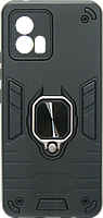 Накладка Motorola G72 black Magnetic Armor Ring Honor