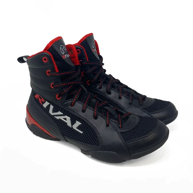 Боксерки RIVAL RSX-GUERRERO DELUXE BOXING BOOTS Чорний/червоний, 6, фото 1