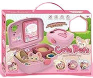 Ігровий набір “Cute Pets” (аксесуари, гребінець, домашній вихованець, у коробці) 85017 E Штрих=400115, фото 2