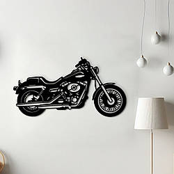 Декоративне панно з дерева, Сучасна картина для інтер'єру "Harley", мінімалістичний стиль 30x15 см