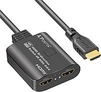 Переключатель HDMI 4K 60 Гц с фиксированным кабелем HDMI 23,62 дюйма, двунаправленный развет, Amazon, Германия