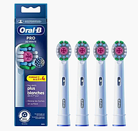 Насадки 4 шт для электрических зубных щеток отбеливающие Oral-B Pro 3D White EB18-4 шт