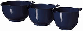 Набір пластикових кухонних мисок Curver 03411 для змішування та зберігання продуктів 3 шт сині