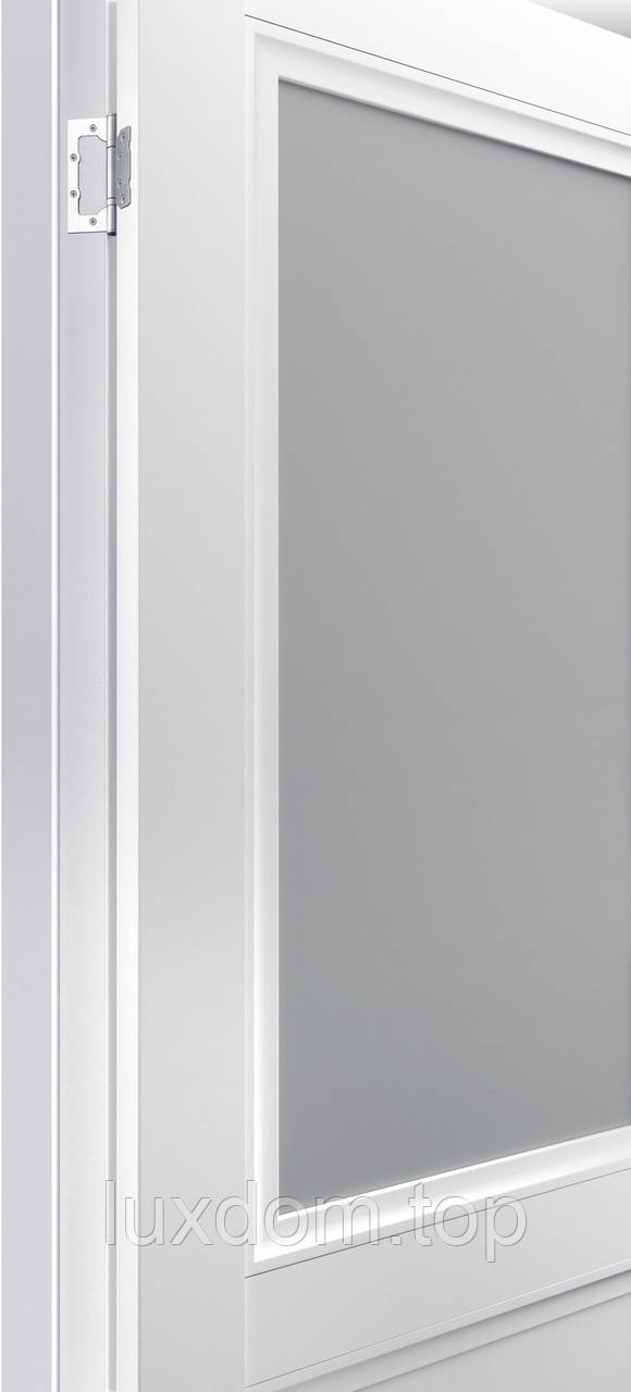 Двері модель 402 Білий матовий (засклена) - фото 3 - id-p2163920154