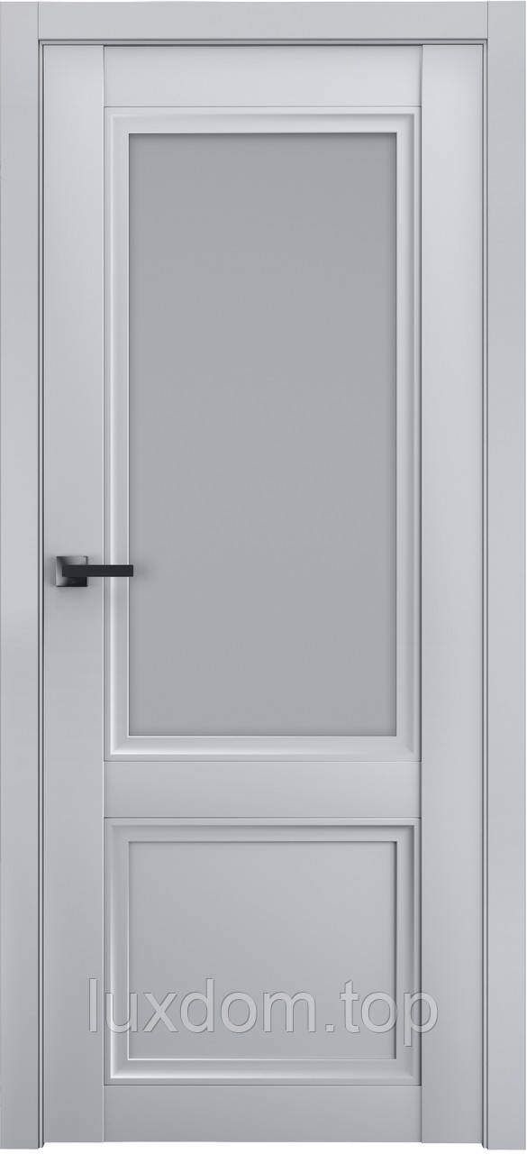 Двері модель 402 Сірий (засклена) - фото 1 - id-p2163920157