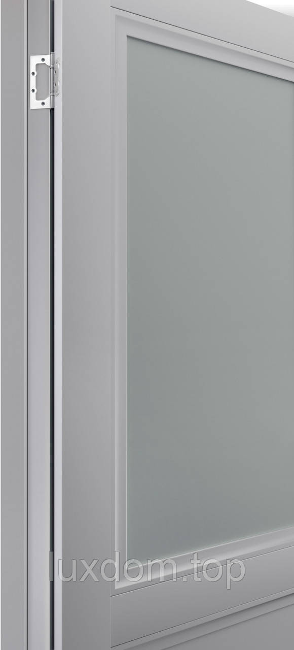 Двері модель 402 Сірий (засклена) - фото 3 - id-p2163920157