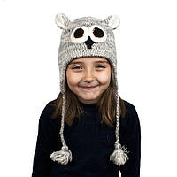 Шапка с ушками детская Animals Owl Kathmandu One Size Серый (23042) TV, код: 1597254