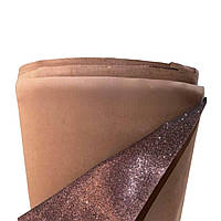 Фоаміран 2мм глітерный для декору, 0,5 м коричневий