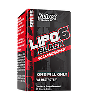 Жироспалювач Nutrex Research Lipo-6 Black Ultra Concentrate 30 рідкі кап