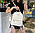 Жіночий міський рюкзак з брелоком міні рюкзачок, набір 2 в 1 рюкзачок + ключниця гаманець, фото 2