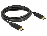 Перехідник обладнання Delock USB Type-C M M 2.0m (USB2.0) PD 5A E-Marker D3.8mm чорний (70.0 PR, код: 7455284