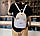 Якісний жіночий міський рюкзак з блискітками вушками | Жіночий міні рюкзачок з довгими вухами чорний, фото 6