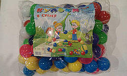 Кульки м'які d-7 см, у сумці 100 шт., 50*40*20 см, Україна, ТМ BAMSIC (3 шт.)