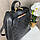 Жіночий міський рюкзак мішок трансформер, жіночий рюкзачок чорний, фото 8
