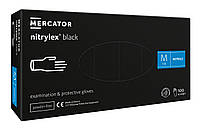 Перчатки нитриловые Mercator Medical Nitrylex Black M Черные 100 шт (00-00000014) ST, код: 8246349