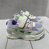 Стильні дитячі кросівки для дівчинки nike kimbo фіолетові 28 17,3 см, фото 7