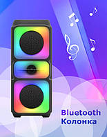 Портативная Bluetooth колонка c RGB подсветкой аккумуляторная UKC E4IO9 BT