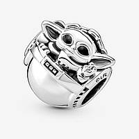 Серебряный шарм Pandora Star Wars Grogu Crib ST, код: 7361611