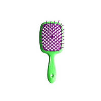 Расческа для волос Janeke Superbrush зеленая с фиолетовым. FE, код: 8290380