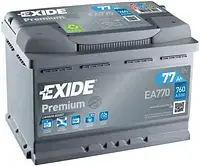 Аккумулятор 77Ah-12v Exide PREMIUM (278х175х190), R, EN760