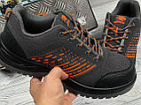 Кросівки чоловічі захисні, спецвзуття ударостійке взуття робоче чоловіче, практична метал носок, польша, фото 5