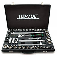 Комбинированный набор инструментов TOPTUL 1 2 (дюйм+метр.) 46ед. GCAD4601 ST, код: 2546309