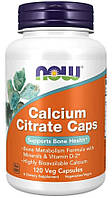 NOW Calcium Citrate Caps 120 капсул HS