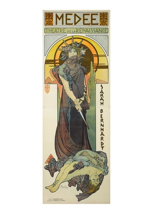 Листівка Alphonse Mucha - Medee, 1898, фото 1