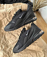Кроссовки Мужские Nike Air Max 270 Total Black Текстиль Черные, Мужские Кроссовки Найк Аир Макс Сетка 270