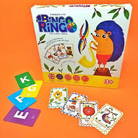 Развивающее лото "Bingo Ringo" Учим буквы и цвета на английском, Danko Toys, GBR-01-01EU