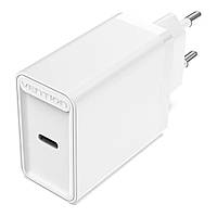 Сетевое зарядное устройство Vention USB Type C + QC4.0 20W White (FADW0-EU) FE, код: 8381861