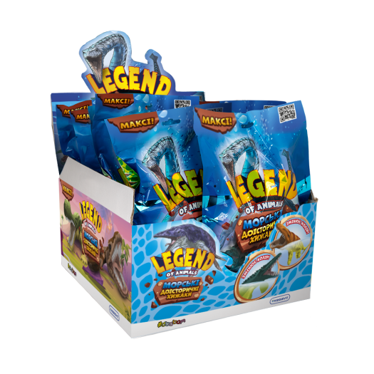 Стретч-іграшка у вигляді тварини Legends of animals Морські доісторичні хижаки #sbabam 12 шт 128/CN22-CDU, фото 1