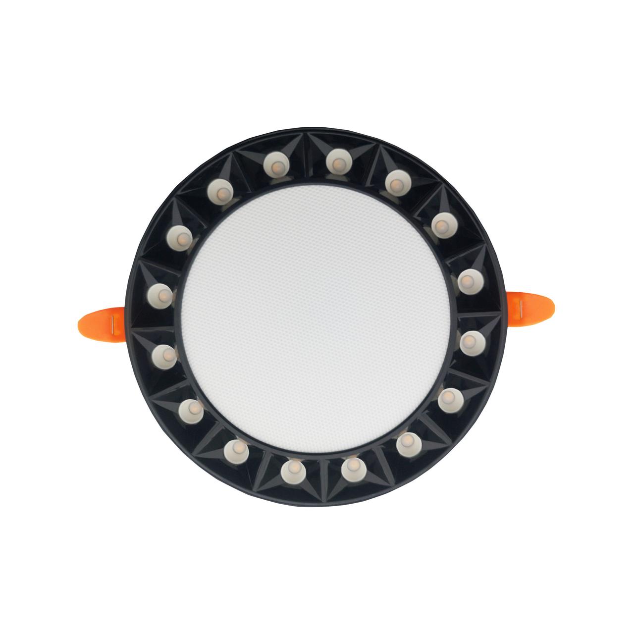 LED світильник вбудований LED HARLEY-16 16W 3000K-6500K чорний 016-074-0016-020 HOROZ ELECTRIC