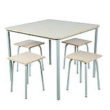 Стіл для їдалень квадратний 4-місний, фото 2