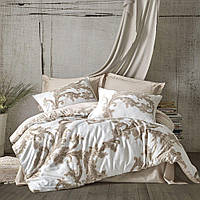 Комплект постільної білизни Cotton box Satin print Lorena Bej Євро 200x220 см (1771-859) (75013.004)
