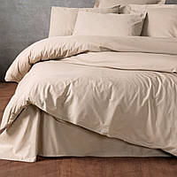 Комплект постільної білизни Cotton box Ранфорс Plain Bej Євро 200x220 см (1843-008) (75017.002)