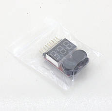 Тестер для LiPO акумуляторів LiPo/LiFe/Li-ion, пристрій контролю літієвої АКБ 1-8S, фото 3