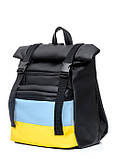 Рюкзак ролл Sambag RollTop LTH чорний з прапором України - MegaLavka, фото 8