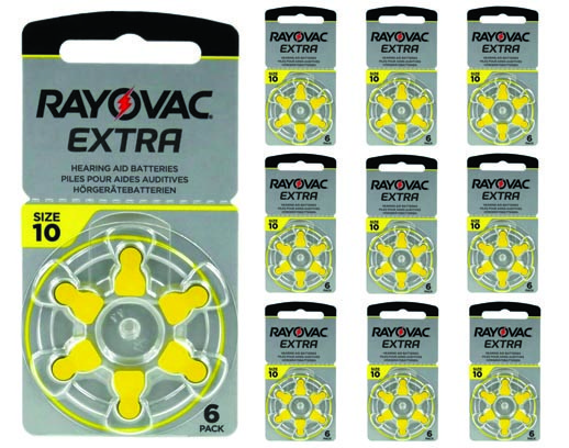Батарейки для слухових апаратів Rayovac 10 (Великобританія), 60 штук + Безплатна доставка Новою Поштою