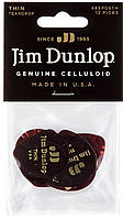 Медиаторы Dunlop 485P05TH Genuine Celluloid Teardrop Shell Thin Player's Pack (12 шт.) KP, код: 6555693